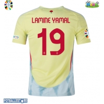 Spania Lamine Yamal #19 Bortedrakt EM 2024 Kortermet